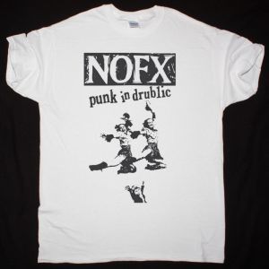 NOFX PUNK IN DRUBLIC NEW WHITE T SHIRT