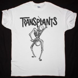 TRANSPLANTS SKELETON NEW WHITE T SHIRT