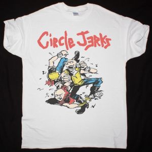 CIRCLE JERKS VINTAGE MOSH TEE NEW WHITE T-SHIRT