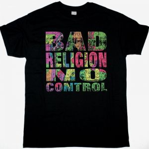 BAD RELIGION NO CONTROL NEW BLACK T SHIRT