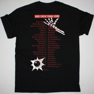 SOCIAL DISTORTION BAD LUCK TOUR NEW BLACK T SHIRT