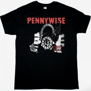 PENNYWISE ABOUT TIME NEW BLACK T SHIRT