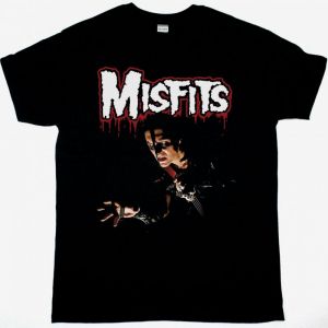 MISFITS DOUBLE FEATURE NEW BLACK T SHIRT