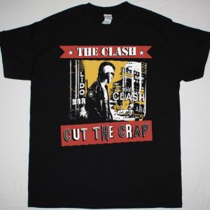 THE CLASH CUT THE CRAP NEW BLACK T-SHIRT