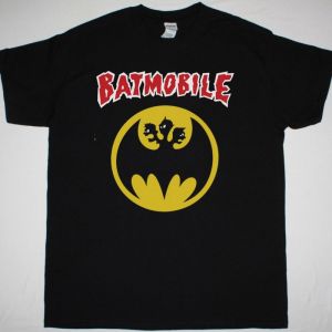 BATMOBILE LOGO NEW BLACK T SHIRT