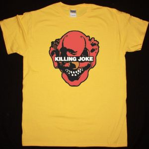 KILLING JOKE CLOWN NEW YELLOW T-SHIRT