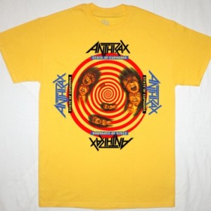 ANTHRAX STATE OF EUPHORIA'88 NEW YELLOW T-SHIRT
