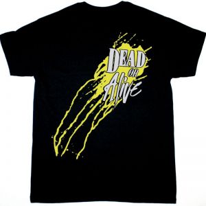 DEAD OR ALIVE NEW BLACK T-SHIRT