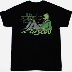 POISON POWER TO THE PEOPLE TOUR NEW BLACK T-SHIRT