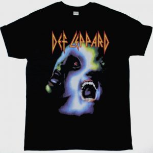 DEF LEPPARD HYSTERIA NEW BLACK T-SHIRT