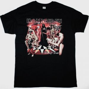 IRON MAIDEN DANCE OF DEATH WORLD TOUR NEW BLACK T-SHIRT