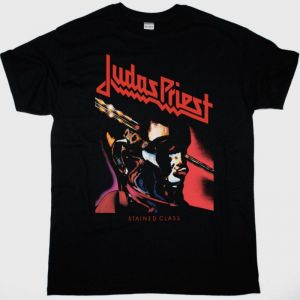JUDAS PRIEST STAINED CLASS 1978   NEW BLACK T-SHIRT