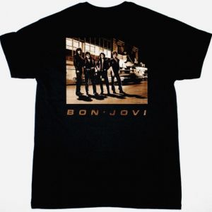 BON JOVI BON JOVI 1984 NEW BLACK T SHIRT