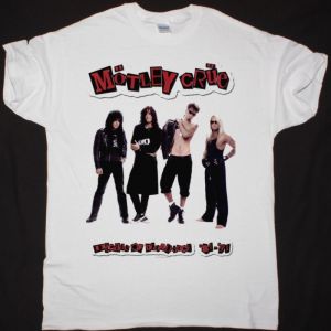 MOTLEY CRUE DECADE OF DECADENCE NEW WHITE T-SHIRT