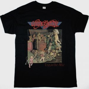 AEROSMITH TOYS IN THE ATTIC NEW BLACK TSHIRT