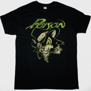 POISON CAT SHIRT NEW BLACK T-SHIRT
