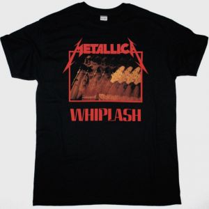 METALLICA WHIPLASH NEW BLACK T-SHIRT