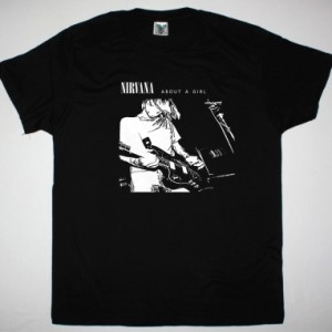 NIRVANA ABOUT A GIRL NEW BLACK T-SHIRT