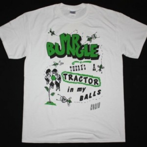 MR BUNGLE TRACTOR BALLS NEW WHITE T-SHIRT