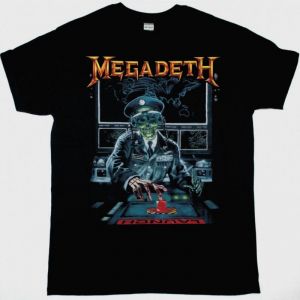 MEGADETH RUST IN PEACE TOUR NEW BLACK T-SHIRT