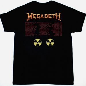 MEGADETH RUST IN PEACE TOUR NEW BLACK T-SHIRT