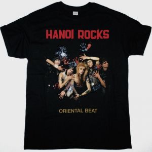 HANOI ROCKS ORIENTAL BEAT NEW BLACK T-SHIRT