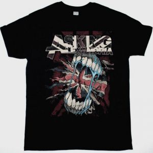 ASKING ALEXANDRIA UNION JACK NEW BLACK T-SHIRT