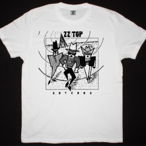 ZZ TOP ANTENNA NEW WHITE T SHIRT