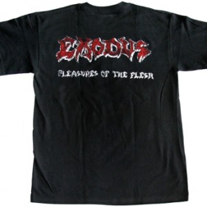 EXODUS PLEASURES OF THE FLESH '87 NEW BLACK RARE T-SHIRT
