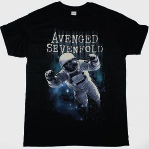 AVENGED SEVENFOLD ASTRONAUT NEW BLACK T-SHIRT