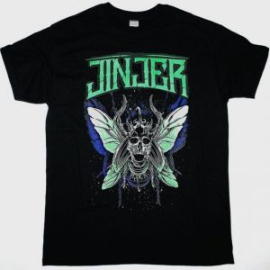 JINJER BUTTERFLY NEW BLACK T-SHIRT