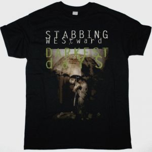STABBING WESTWARD DARKEST DAYS NEW BLACK T-SHIRT