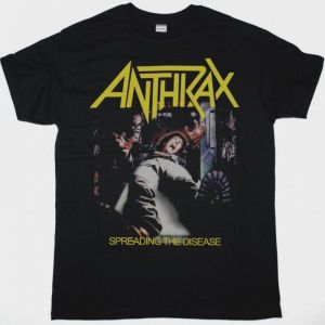 ANTHRAX SPREADING THE DISEASE BLACK T-SHIRT
