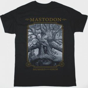 MASTODON HUSHED AND GRIM NEW BLACK T-SHIRT