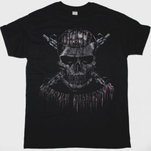 DEATH BEFORE DISHONOR SKULL NEW BLACK T-SHIRT