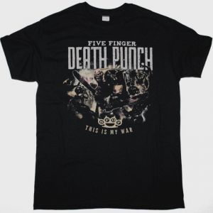 FIVE FINGER DEATH PUNCH THIS IS MY WAR NEW BLACK T-SHIRT
