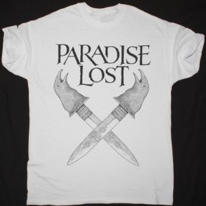 PARADISE LOST DAGGER TEE NEW WHITE T SHIRT