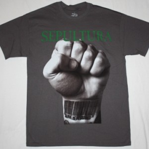 SEPULTURA SLAVE NEW WORLD'93 NEW GREY T-SHIRT