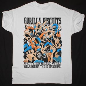 GORILLA BISCUITS THIS IS HARDCORE NEW WHITE T SHIRT