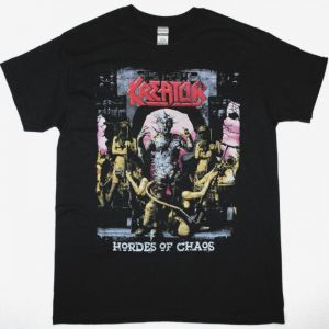 KREATOR HORDES OF CHAOS NEW BLACK T SHIRT