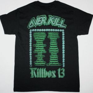OVERKILL KILLBOX 13 TOUR NEW BLACK T SHIRT