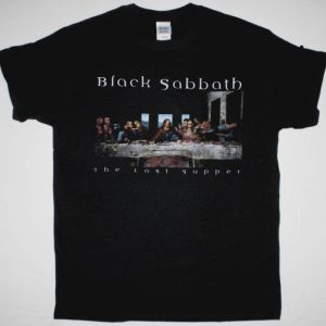 BLACK SABBATH THE LAST SUPPER NEW BLACK T-SHIRT