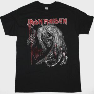 IRON MAIDEN ED KILLS AGAIN NEW BLACK T-SHIRT