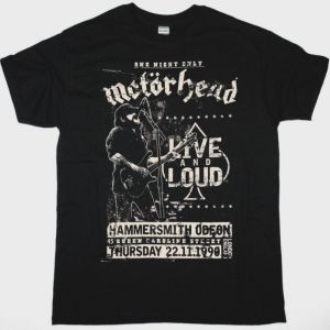 MOTORHEAD LIVE & LOUD HAMMERSMITH ODEON  NEW BLACK T-SHIRT