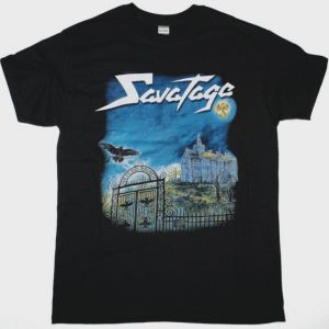 SAVATAGE POETS AND MADMEN NEW BLACK T-SHIRT