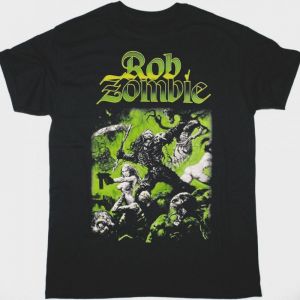 ROB ZOMBIE UNDEAD BARBARIAN NEW BLACK T SHIRT