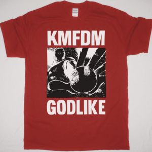 KMFDM GODLIKE NEW RED T SHIRT