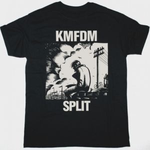 KMFDM SPLIT NEW BLACK T SHIRT