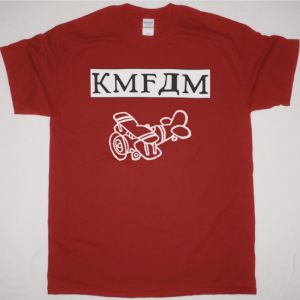 KMFDM KICKIN ASS NEW RED T SHIRT