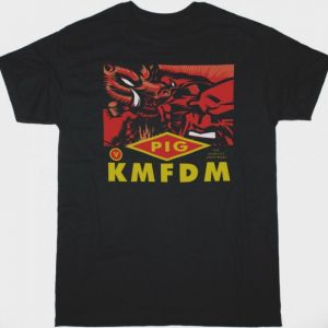 PIG VS KMFDM SIN SEX & SALVATION NEW BLACK T SHIRT